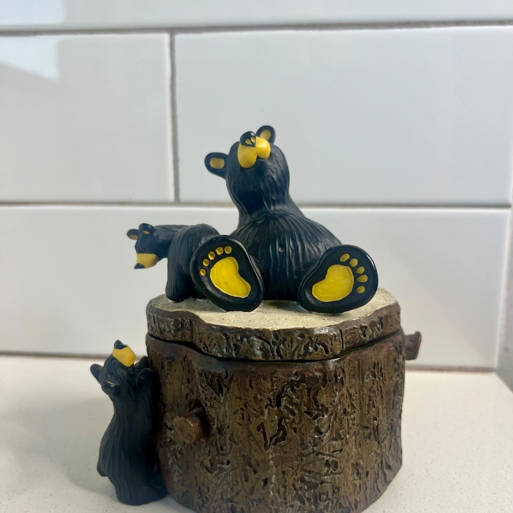 BearFoots Three Bears Box by Jeff Fleming Big Sky Carvers - Picture 2 of 10